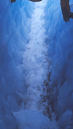 Photoshop Master Ron Richman was able to use this snow floor in a "cozy" ice cave for the Lightwave flashlight ad campaign.